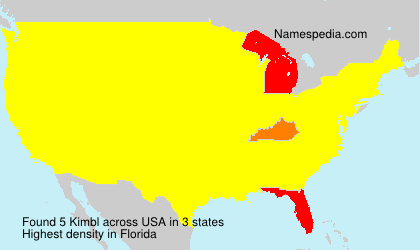 Surname Kimbl in USA Surname Kimbl in USA