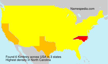 Surname Kimbrey in USA Surname Kimbrey in USA
