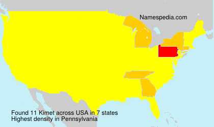 Surname Kimet in USA Surname Kimet in USA
