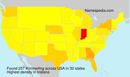 Surname Kimmerling in USA Surname Kimmerling in USA
