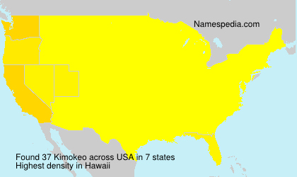 Surname Kimokeo in USA Surname Kimokeo in USA