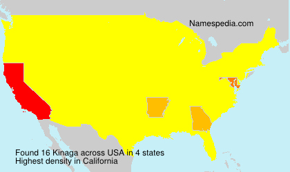 Surname Kinaga in USA Surname Kinaga in USA