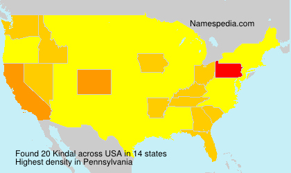 Surname Kindal in USA Surname Kindal in USA