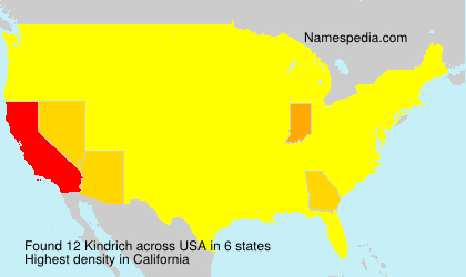 Surname Kindrich in USA Surname Kindrich in USA