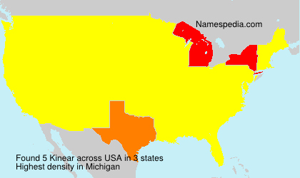 Surname Kinear in USA Surname Kinear in USA
