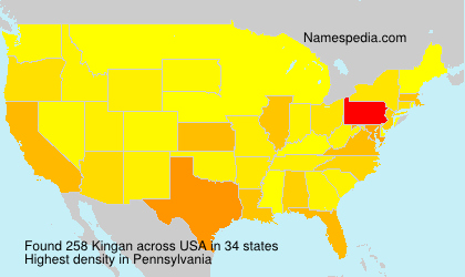 Surname Kingan in USA Surname Kingan in USA