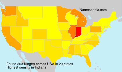 Surname Kingen in USA Surname Kingen in USA