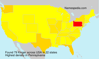 Surname Kinger in USA Surname Kinger in USA