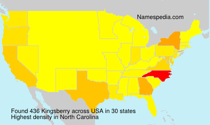 Surname Kingsberry in USA Surname Kingsberry in USA
