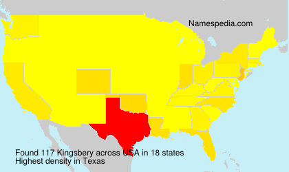 Surname Kingsbery in USA Surname Kingsbery in USA