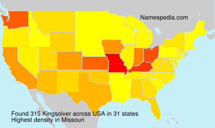 Surname Kingsolver in USA Surname Kingsolver in USA