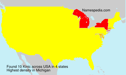 Surname Kinic in USA Surname Kinic in USA