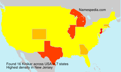 Surname Kinikar in USA Surname Kinikar in USA