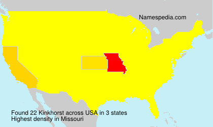 Surname Kinkhorst in USA Surname Kinkhorst in USA