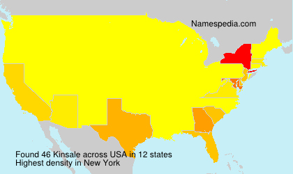 Surname Kinsale in USA Surname Kinsale in USA