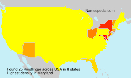 Surname Kinstlinger in USA Surname Kinstlinger in USA