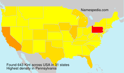 Surname Kint in USA Surname Kint in USA