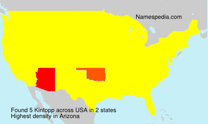Surname Kintopp in USA