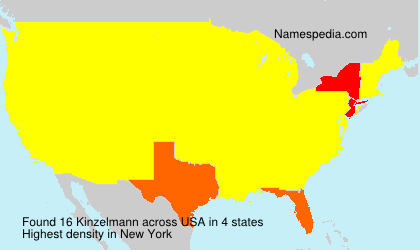Surname Kinzelmann in USA Surname Kinzelmann in USA