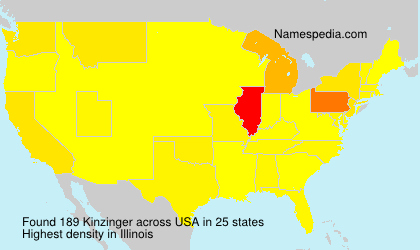 Surname Kinzinger in USA Surname Kinzinger in USA