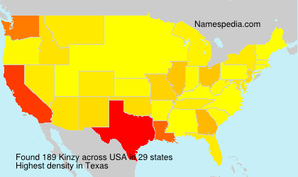 Surname Kinzy in USA Surname Kinzy in USA