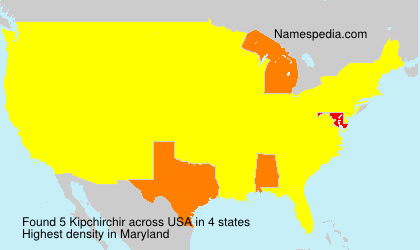 Surname Kipchirchir in USA Surname Kipchirchir in USA