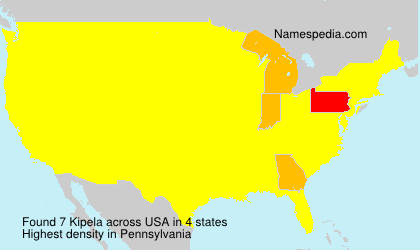 Surname Kipela in USA Surname Kipela in USA