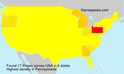 Surname Kirasic in USA Surname Kirasic in USA