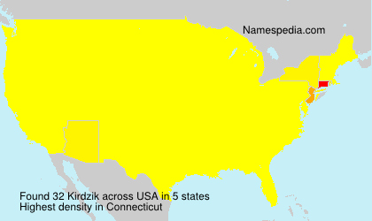 Surname Kirdzik in USA Surname Kirdzik in USA