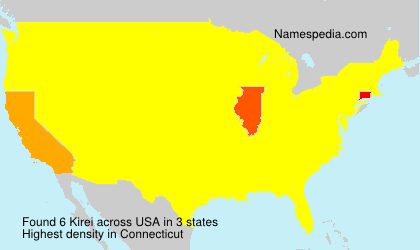 Surname Kirei in USA Surname Kirei in USA