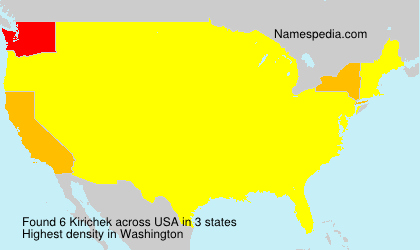 Surname Kirichek in USA Surname Kirichek in USA