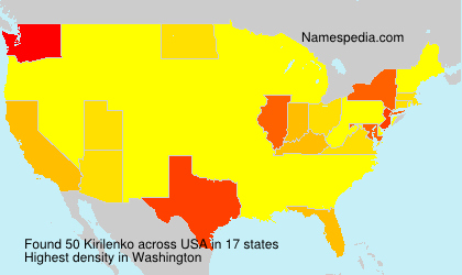 Surname Kirilenko in USA Surname Kirilenko in USA
