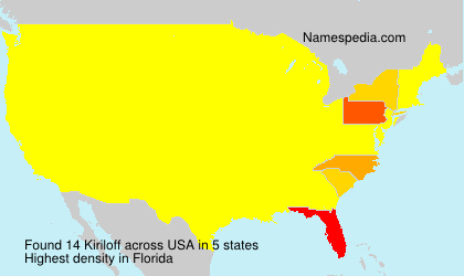 Surname Kiriloff in USA Surname Kiriloff in USA