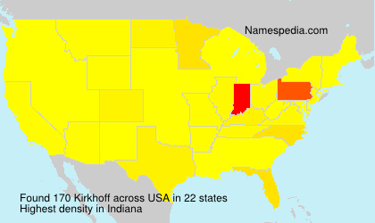 Surname Kirkhoff in USA Surname Kirkhoff in USA