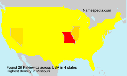 Surname Kirkiewicz in USA Surname Kirkiewicz in USA