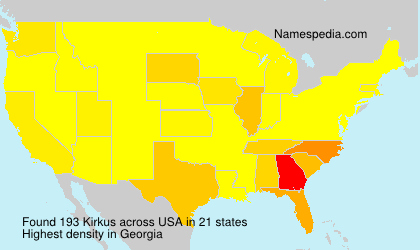 Surname Kirkus in USA Surname Kirkus in USA