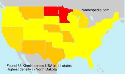 Surname Kirmis in USA
