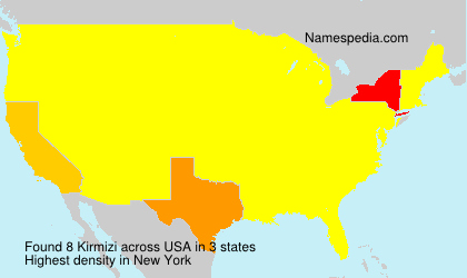 Surname Kirmizi in USA Surname Kirmizi in USA