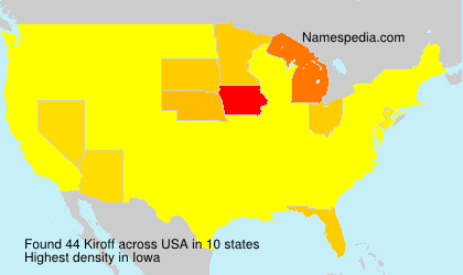 Surname Kiroff in USA Surname Kiroff in USA