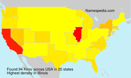 Surname Kirov in USA Surname Kirov in USA