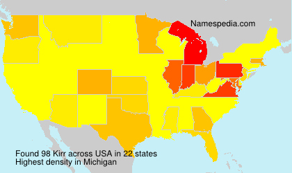 Surname Kirr in USA Surname Kirr in USA
