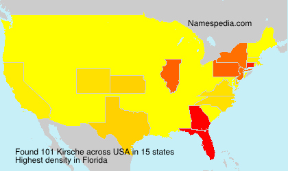Surname Kirsche in USA Surname Kirsche in USA