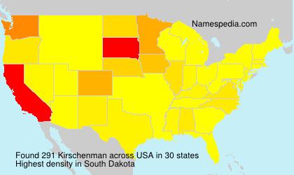 Surname Kirschenman in USA Surname Kirschenman in USA