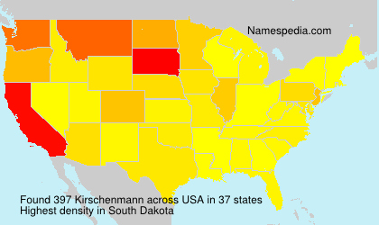 Surname Kirschenmann in USA Surname Kirschenmann in USA