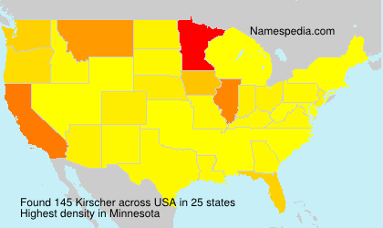 Surname Kirscher in USA Surname Kirscher in USA