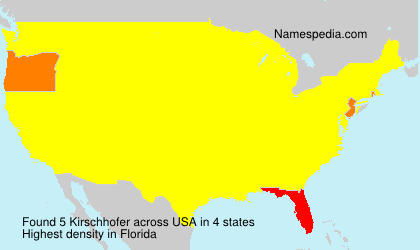 Surname Kirschhofer in USA Surname Kirschhofer in USA