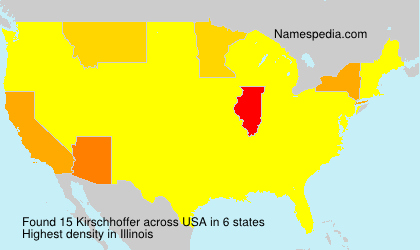 Surname Kirschhoffer in USA Surname Kirschhoffer in USA