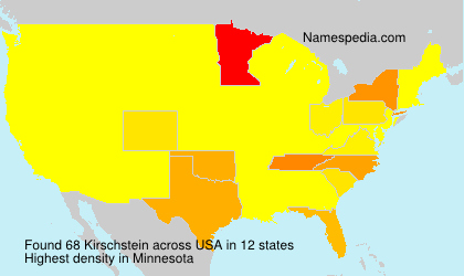 Surname Kirschstein in USA Surname Kirschstein in USA
