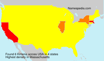 Surname Kirtania in USA Surname Kirtania in USA