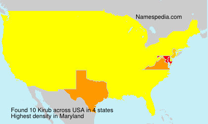 Surname Kirub in USA Surname Kirub in USA